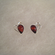 Boucles d'oreilles puce duo de coeur 